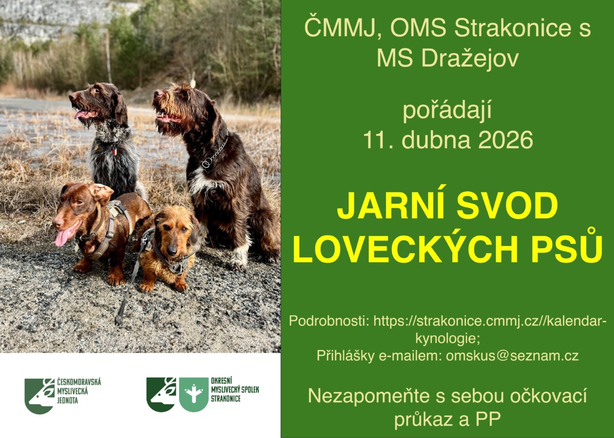 JARNÍ SVOD LOVECKÝCH PSŮ